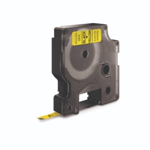 Nastro per etichettatrici Dymo D1 - 6 mm x 7 m - Nero/Giallo - S0720790
