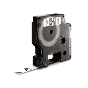 Nastro per etichettatrici Dymo D1 speciali - Nylon - 12 mm x 3,5 m - Nero/Bianco - S0718040