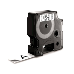 Nastro per etichettatrici Dymo D1 speciali - Poliestere extra strong - 19 mm x 5,5 m - Nero/Bianco - S0718070