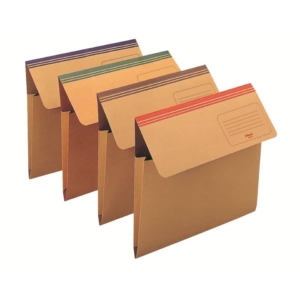 Cartelline canguro Avana - Dixie King Mec - soffietti laterali 33,7x26,2 cm (conf.20)