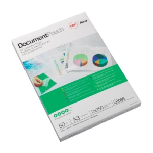 Pouches A3 per plastificatrici GBC formato - 30,3x42,6 cm - 2x75µm lucido (conf.100)