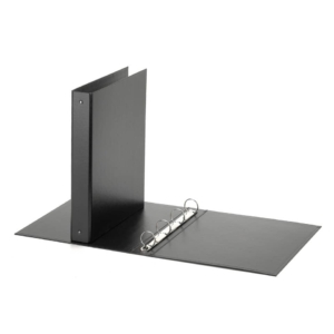 Raccoglitore ad anelli A4 Europa Elba - 22x30 cm - Dorso 4 cm - Nero