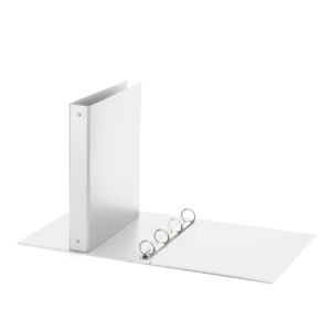 Raccoglitore ad anelli A4 Europa Elba - 22x30 cm - Dorso 4 cm - Bianco