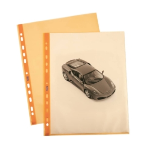 Buste a foratura universale Favorit Art - 22x30 cm - liscio - Arancio (conf.25)