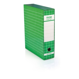 Raccoglitore ufficio New Color Brefiocart - Registratore Protocollo - Dorso 8 cm - 35x28,5 cm - Verde