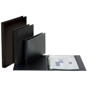 Raccoglitore Favorit A4 orizzontale - Dossier - 2 anelli - 30x22 cm - Dorso 3 cm - Nero
