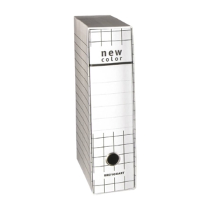 Raccoglitore ufficio New Color Brefiocart - Registratore protocollo - Dorso 8 cm -35x28,5 cm - Bianco