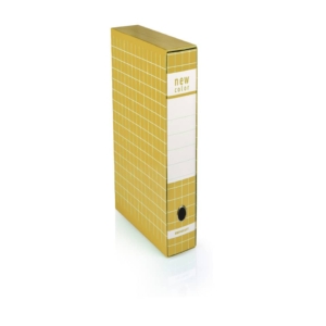 Raccoglitore ufficio New Color Brefiocart - Registratore Protocollo - Dorso 5 cm - 35x28,5 cm - Giallo
