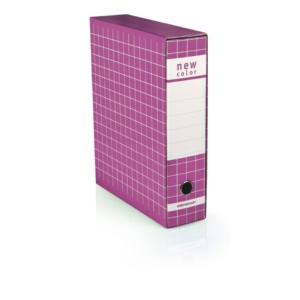 Raccoglitore ufficio New Color Brefiocart - protocollo - Dorso 8 cm - 35x28,5 cm - Fucsia