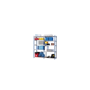 Scaffalatura metallica ad incastro RANG'ECO Paperflow Blu - 5 ripiani - 125x35x200 cm