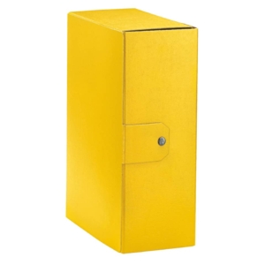 Scatola portaprogetti Eurobox Esselte - Dorso 12 cm - 25x35 cm - Giallo