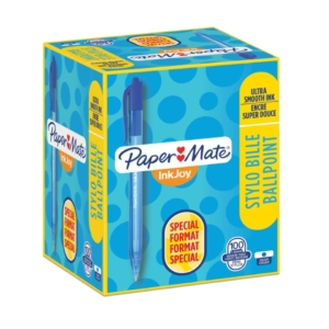 Penne a sfera Paper Mate Inkjoy 100 - penne a scatto - 1 mm - Blu (conf.100)