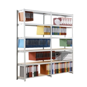 Aggiunta per Scaffalatura metallica RANG'ECO Paperflow Grigio - 5 ripiani - 100x37x195 cm