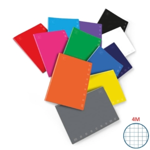 Quaderno monocromo Pigna a quadretti 4 mm - A5 - 40 fogli - 80g/m² - Assortito