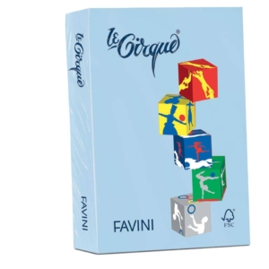 Risma carta colorata Le Cirque Favini - A4 - 80g/m² - Azzurro (risma da 500 fogli)
