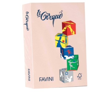 Risma carta colorata Le Cirque Favini - A4 - 80g/m² - salmone (risma da 500 fogli)