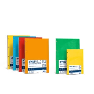 Separatore Dividerello Favini - 22x29,7 cm - 220g/m² - Assortito - A56Y304 (conf.20)