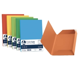 Cartelline in cartoncino 3 lembi Luce&Acqua Favini - 24,5x34,5 cm - Assortito (conf.25)