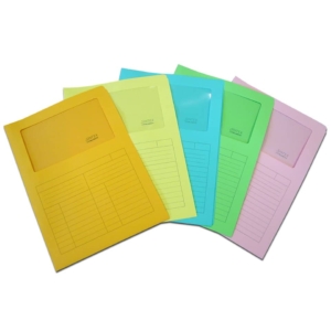 Cartelline con finestra Blasetti SINTEX aperta su due lati carta 120g/m² 23x31 cm - Rosa - 0574 (conf.50)