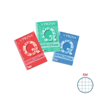 Blocco Quablock Evolution Pigna - A4 - 5 mm - 40 fogli