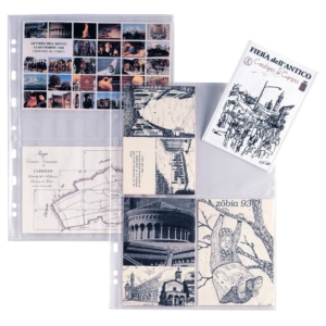 Buste perforate portafoto 10x15 cm Trasparenti - Atla FT Sei Rota - A4 - 8 scomparti (conf.10)