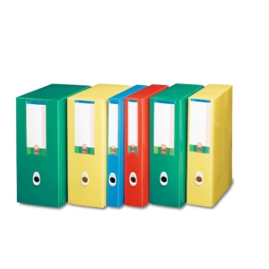 Scatola progetto in plastica Plus Leonardi Fellowes - Dorso 8 - 25,5x35,5 cm - Azzurro