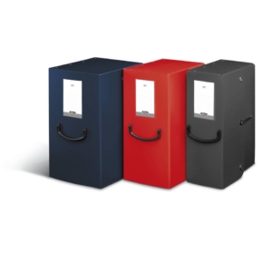 Scatola progetto con maniglia Pick Up Fellowes - Dorso 20 - 25x35 cm - Blu navy - spess. 2 mm - 40274