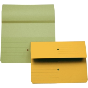 Cartelline canguro - 4company - woodstock - 225g/m² - 32,5x25,5 cm - Giallo (conf.10)