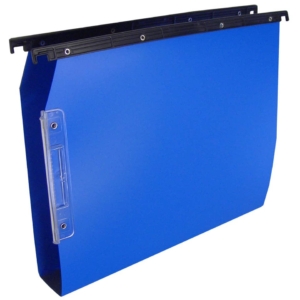 Cartelle Sospese per armadio in polipropilene Cartesio Bertesi 500 µm - Interasse 33 cm - Fondo a U3 cm - Blu (conf.25)