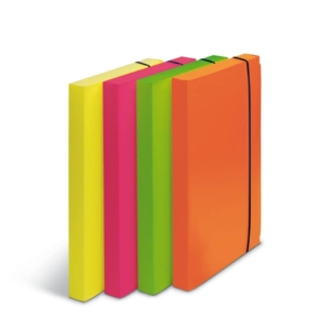 Scatole Portaprogetto Fluo In Ppl Fellowes - Assortito - dorso 3 cm (conf.4)