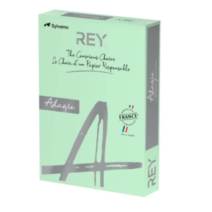 Carta colorata A3 Verde INTERNATIONAL PAPER Rey Adagio - 80g/m² - 29,7x42 cm (risma 500 fogli)