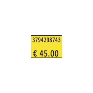 Etichette Removibili gialle per Prezzatrice Printex - 26x19 mm - B10/2619/FRG (conf.10 rotoli da 600 etichette cad.)