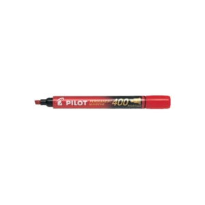 Pennarello indelebile Rosso Pilot Permanent Marker 400 punta a scalpello 4,5 mm 2712