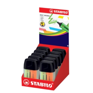 Bicchiere forma Stabilo Boss evidenziatori Original - Assortito - 2-5 mm (conf.4)