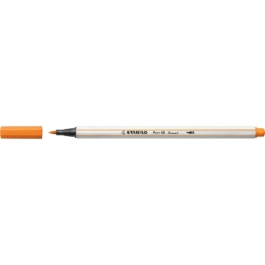 Pennarello Stabilo Pen 68 brush - punta a pennello - M 1 mm Arancio 568/54