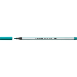 Pennarello Stabilo Pen 68 brush - punta a pennello - M 1 mm Blu turchese 568/51