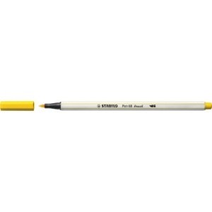 Pennarello Stabilo Pen 68 brush - punta a pennello - M 1 mm Giallo 568/44
