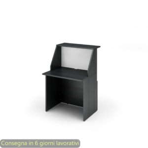 Banco Reception Musa Bicolore Nero venato - Modulo lineare 80 cm