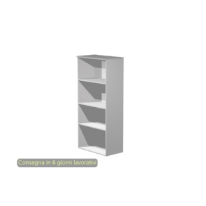 Mobile a giorno Artexport Presto 3 ripiani regolabili 80x35x180 cm Grigio 038+039/9