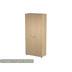 Armadio da ufficio alto Rovere con ante Artexport 2898 in melaminico - 90x45,8x200h