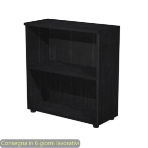Mobile a giorno Artexport Presto 1 ripiano regolabile 80x35x72 cm Nero venato frassino - 030/8