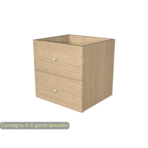 Libreria componibile Artexport Maxicube - Set 2 cassetti Rovere 2C-MaxC-C