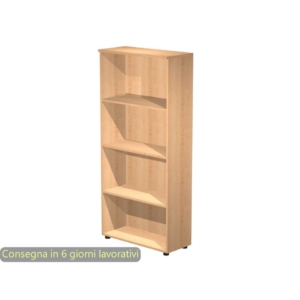 Mobile a giorno Artexport Presto 3 ripiani regolabili 80x35x180 cm Faggio 038+039/6