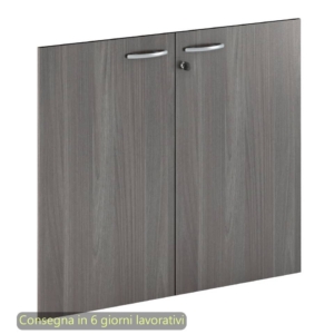 Coppia ante con serratura Artexport in melaminico per mobile basso Presto 80x67 cm Frassino toscano - 60067/M/F