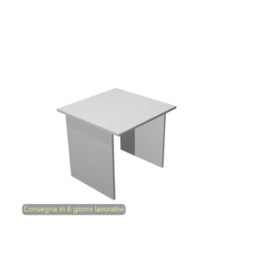 Scrivania da ufficio Grigia Artexport linea Presto 80x80x72 cm fianchi melanimico spessore 22 mm