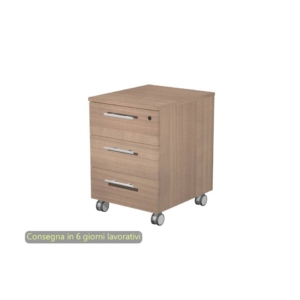 Cassettiera ufficio - Artexport Flora - Noce arabis - 41,8x52x61,5 cm