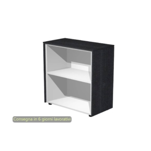 Mobile basso a giorno Artexport Flora Nero venato - L83 P43 H81,4 cm - 930/8