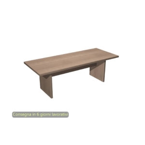 Tavolo riunioni Artexport Flora fianchi pannello - Noce arabis - L220xP100xH74 cm