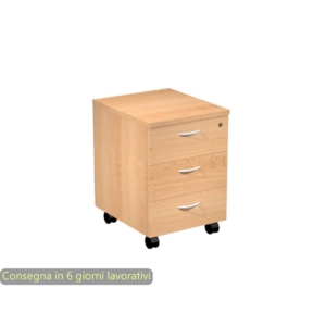 Cassettiera a tre cassetti montata Artexport Presto 43x52x59,5 cm Faggio 60019/6