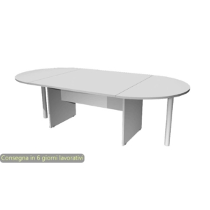 Tavolo riunione ovale Artexport Presto 220x110xh.72 cm Grigio TR/220/9